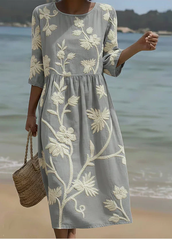 Béatrice – Vestido casual com estampa floral