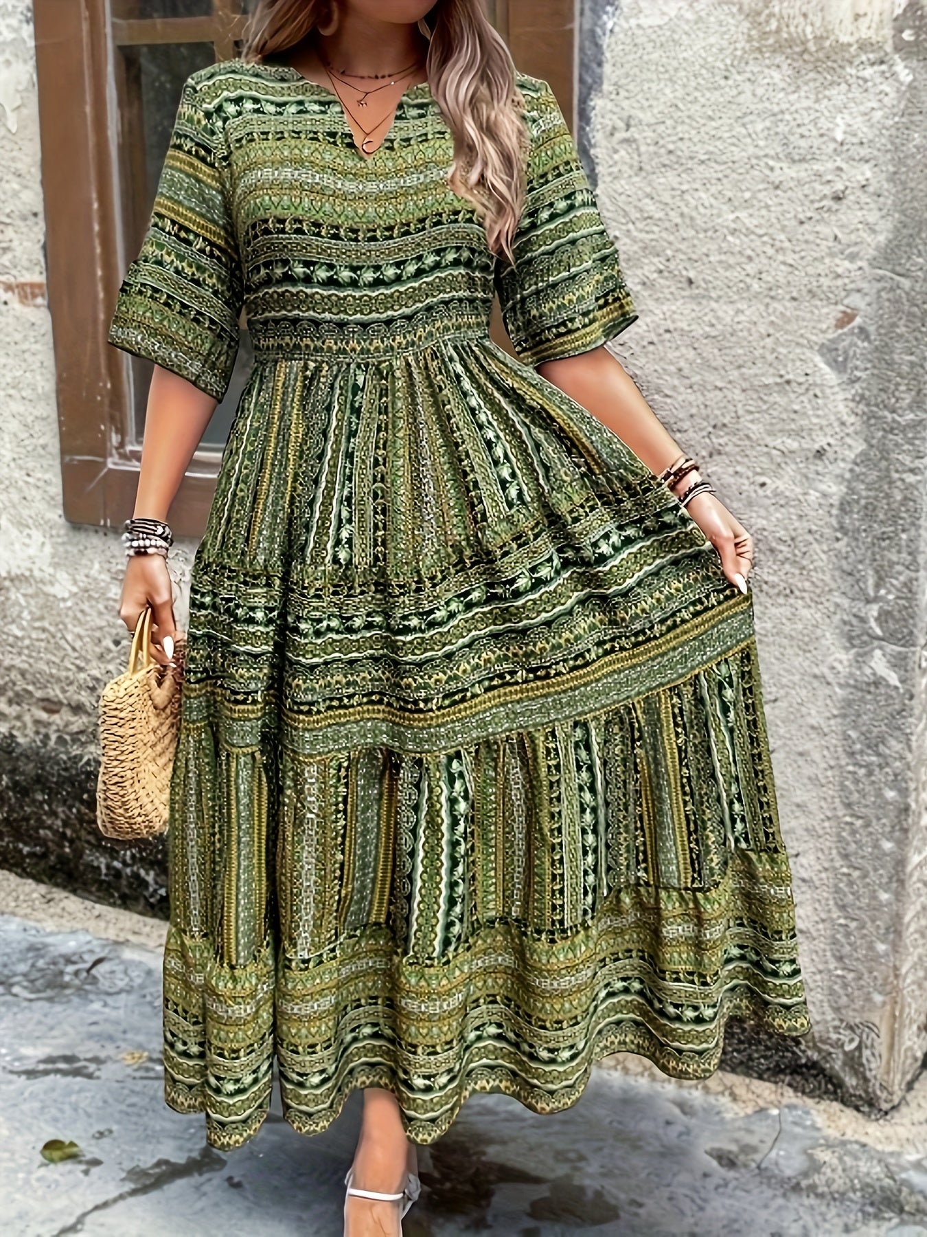 Joraine – Vestido Étnico Fluido