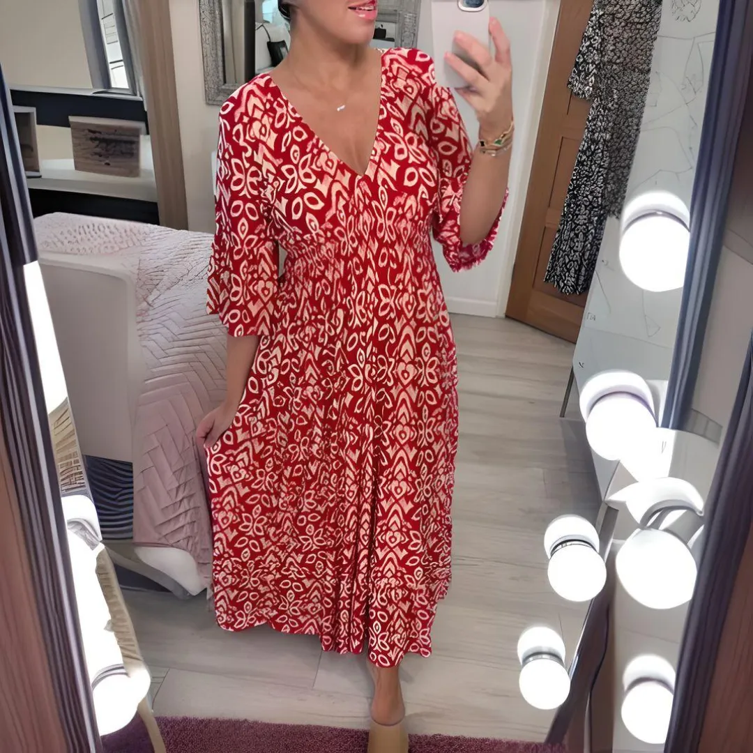 Lillia – Vestido Estampado Boho