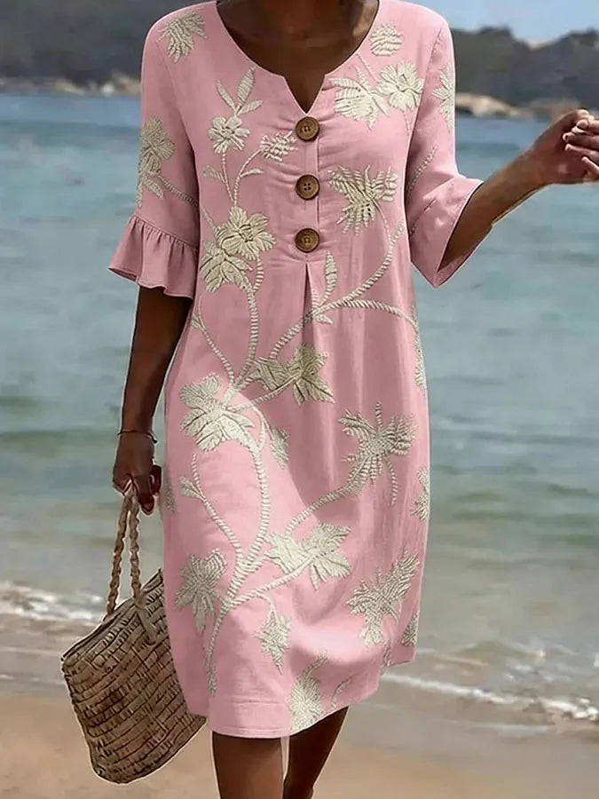 Lucie – Vestido casual com estampa floral