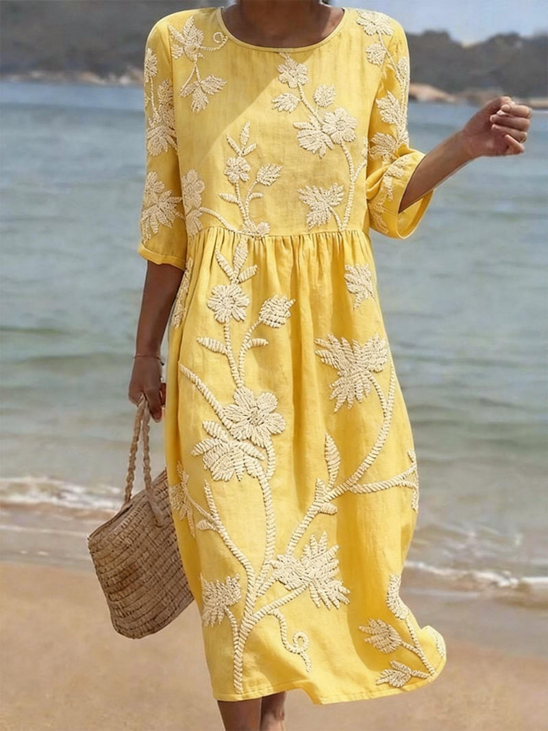 Maëlle – Vestido casual com estampa floral