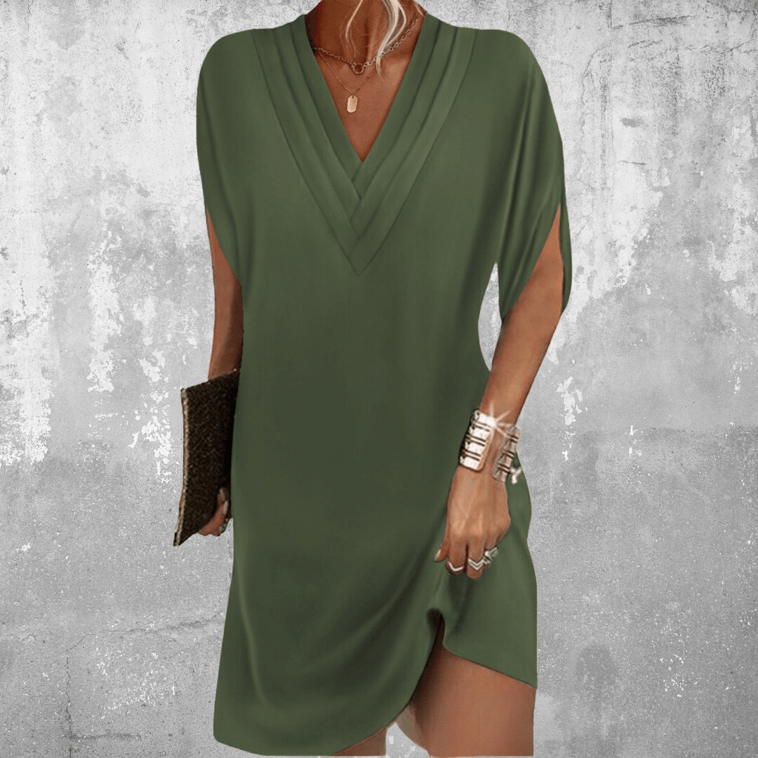 Minetta – Vestido elegante com cobertura na barriga