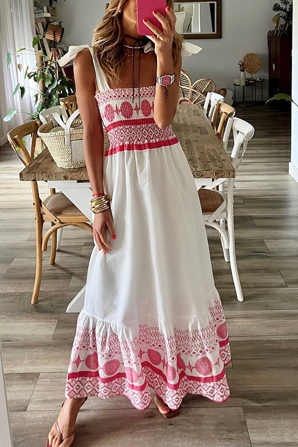 Rianna – Vestido maxi boêmio de verão