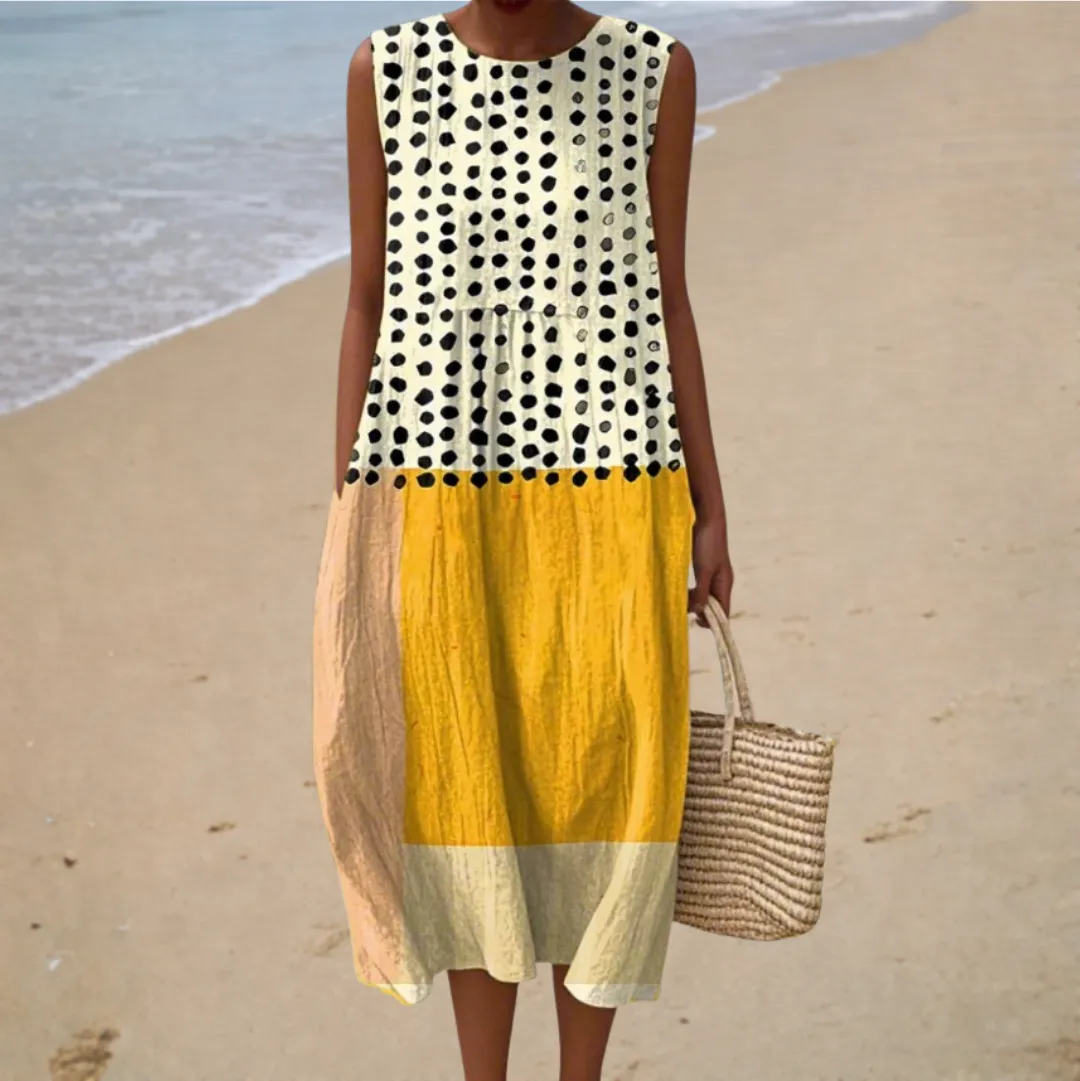 Vestido de verão confortável sem mangas