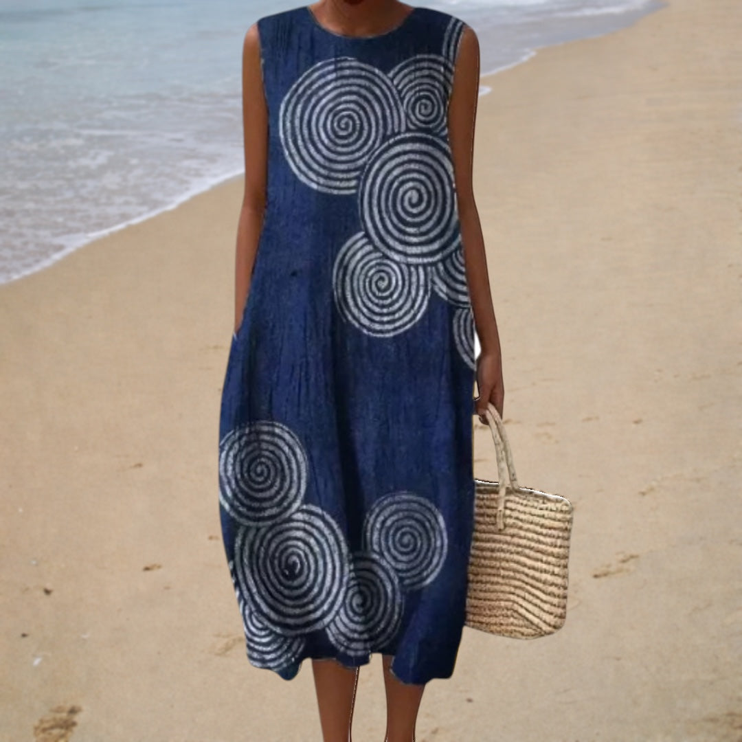Vestido de verão confortável sem mangas