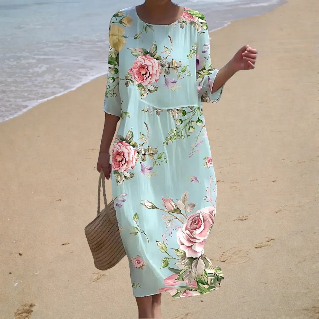 Vestido longo e esvoaçante chique e confortável