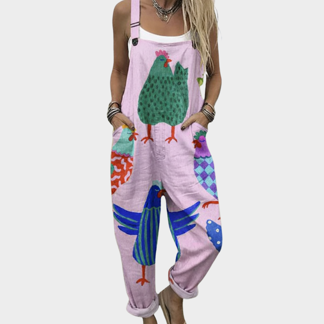 Macacão estampado confortável