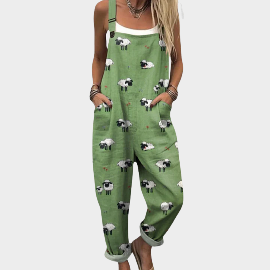 Macacão estampado confortável