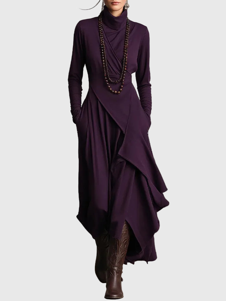 Roxo | Vestido Maxi Plissado